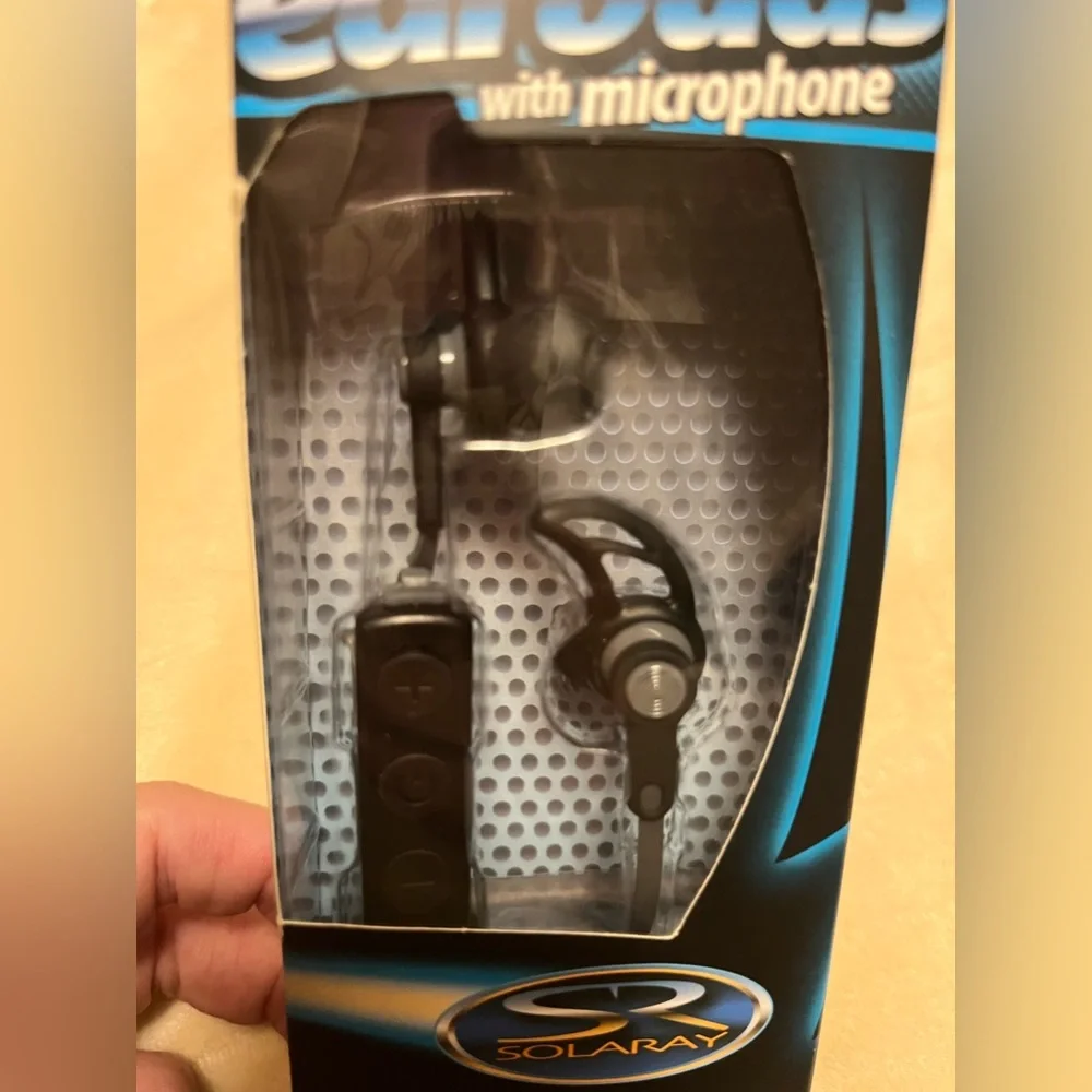 Bluetooth earbuds with microphone high quality USB charging cable included